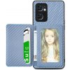 Gumený kryt Carbon Card na Oppo Reno 7 5G - Modrá Gumený kryt Carbon Card na Oppo Reno 7 5G - Modrá