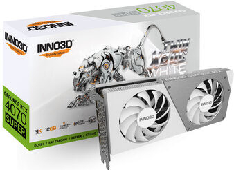 Inno3D GeForce RTX 4070 SUPER Twin X2 OC White 12GB GDDR6x N407S2-126XX-186162W