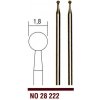 Diamantový hrot 1,8mm guľa PROXXON 28222 (Diamantový brúsny hrot 28222) Diamantový hrot 1,8mm guľa PROXXON 28222 (Diamantový brúsny hrot 28222)