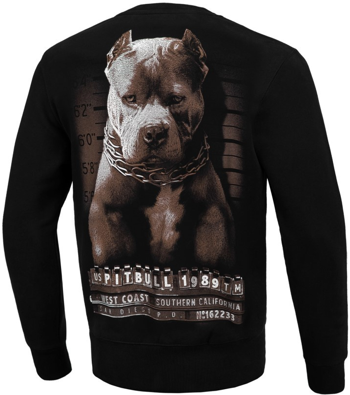 Pitbull West Coast mikina bez kapucne MUGSHOT black