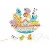 Tooky Toy: 2 v 1 Noemova archa - balančný a navliekací hrací set Tooky Toy: 2 v 1 Noemova archa - balančný a navliekací hrací set