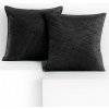 Súprava 2 ks obliečok na vankúše RESTILO LAILA čierna, veľkosť 45x45 Súprava 2 ks obliečok na vankúše RESTILO LAILA čierna, veľkosť 45x45
