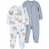 Carter's Overal na zips Sleep&Play čiapka Blue Bear chlapec 2ks Carter's Overal na zips Sleep&Play čiapka Blue Bear chlapec 2ks