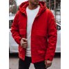 Pánska bunda s kapucňou Dstreet TX4880 Farba: Červená, Veľkosť: 3XL Pánska bunda s kapucňou Dstreet TX4880 Farba: Červená, Veľkosť: 3XL
