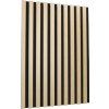Akustický panel 2650 x 450 x 20 mm dub prírodný, lamela 26 mm Akustický panel 2650 x 450 x 20 mm dub prírodný, lamela 26 mm