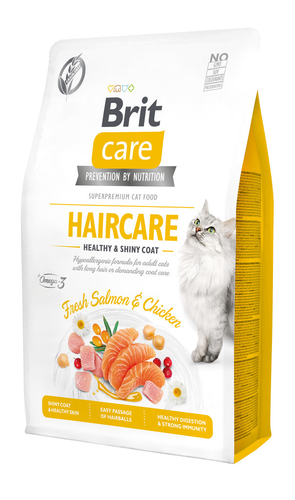 Brit Care Cat Grain-Free Haircare Healthy & Shiny Coat 2 kg
