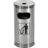 Odpadkový kôš s popolníkom 15 l oceľový Odpadkový kôš s popolníkom 15 l oceľový