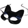 Karnevalová maska Mačka s modrými trblietkami Karnevalová maska Mačka s modrými trblietkami