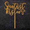 Zápich - Sviatosť Krstu - zlatý (1ks)