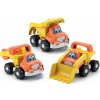 Écoiffier Set stavebné autá Bob stavbár vyklápačka cestný valec bager oranžové