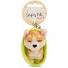 NICI klíčenka spící Pejsek Welsh Corgi 12 cm, světle zelený košík, GREEN NICI klíčenka spící Pejsek Welsh Corgi 12 cm, světle zelený košík, GREEN