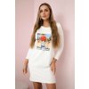 Kesi Šaty s potlačou Honey girl Farba: Tělová, Veľkosť: UNI Kesi Šaty s potlačou Honey girl Farba: Tělová, Veľkosť: UNI
