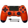 BEZDRÔTOVÝ OVLÁDAČ PRE PS4 PS3 PAD DOUBLESCHOCK VIBRÁCIE Sunset Orange BEZDRÔTOVÝ OVLÁDAČ PRE PS4 PS3 PAD DOUBLESCHOCK VIBRÁCIE Sunset Orange