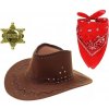 Súprava Šerifa Kovboja – Klobúk Bandana Odznak Kostým Western Súprava Šerifa Kovboja – Klobúk Bandana Odznak Kostým Western