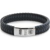 Rebel & Rose RR-L0177-S-L náramek Braided Flat 925 Black & Blue