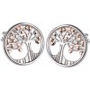ADANITO SLES1350 - Strieborné rose gold náušnice strom života ADANITO SLES1350 - Strieborné rose gold náušnice strom života