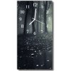 Sklenené hodiny vertikálne Prídoda les tma čierna 30x60 cm Sklenené hodiny vertikálne Prídoda les tma čierna 30x60 cm
