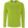 SOĽS Sporty Lsl Pánske funkčné tričko dlhý rukáv SL02071 Neon green