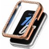 Ochranný rámček s kamienkami pre Samsung Galaxy Fit 3 - Ružovo zlatý Ochranný rámček s kamienkami pre Samsung Galaxy Fit 3 - Ružovo zlatý