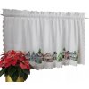 Vitrážková Záclona Vianočná 100x60 Hotová Záclona Krátka Zimné Mestečko Vitrážková Záclona Vianočná 100x60 Hotová Záclona Krátka Zimné Mestečko