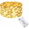 SPRINGOS LED svetelný had Mikro 10m 240 LED IP44 8 svetelných módov teplá biela SPRINGOS LED svetelný had Mikro 10m 240 LED IP44 8 svetelných módov teplá biela