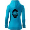 Florbal maska - Mikina dámska trendy zipper s kapucňou - L ( Svetlý tyrkys ) Florbal maska - Mikina dámska trendy zipper s kapucňou - L ( Svetlý tyrkys )