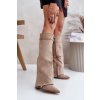 Heeled boots with a bent upper insulated beige urelli hnedá 40 Boto 5905677309416 Heeled boots with a bent upper insulated beige urelli hnedá 40 Boto 5905677309416