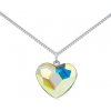 Silvego Strieborný náhrdelník so Swarovski® Crystals srdce Aurora Boreale VSW060N Silvego Strieborný náhrdelník so Swarovski® Crystals srdce Aurora Boreale VSW060N