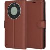Techsuit - Leather Folio kožené knižkové puzdro pre Honor Magic8 Lite – hnedé