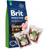 BRIT Premium By Nature Adult XL 15kg & WILD FARM Mix príchutí 2x500g BRIT Premium By Nature Adult XL 15kg & WILD FARM Mix príchutí 2x500g