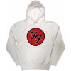 Foo Fighters mikina FF Logo Biela M Foo Fighters mikina FF Logo Biela M