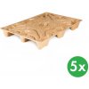 Palety INKA 1200 x 800 x 135 mm, 900 kg, 5 ks Palety INKA 1200 x 800 x 135 mm, 900 kg, 5 ks