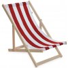 Záhradné ležadlo plážové skladacie Baby Mix červeno-biele Záhradné ležadlo plážové skladacie Baby Mix červeno-biele