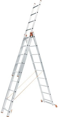 Alve rebrík 3x9 priečok typ 6609