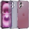 Techsuit - Shockproof Clear Silicone obal pre iPhone 16 Plus – dymovo čierny