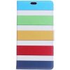 Púzdro Stand book Huawei Enjoy 7 / Y6 2017 farebné pruhy