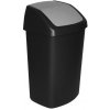 Kôš Curver® SWING BIN, 50 lit., 34x40.6x66.8 cm, čierny/sivý, na odpad Kôš Curver® SWING BIN, 50 lit., 34x40.6x66.8 cm, čierny/sivý, na odpad