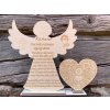 Drevený anjel so srdcom na prijímanie 3 - 42 cm 1996 Drevený anjel so srdcom na prijímanie 3 - 42 cm 1996