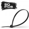 Bormann Pro BCR5080 Nylonové kabelové viazačky 9,0 x 812 mm čierna 50 ks