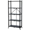 Regál Racks RAW5T, kovový, 5 police, 1630x720x340 mm, max. 50 kg/polica, prenosný, na kolieskach Regál Racks RAW5T, kovový, 5 police, 1630x720x340 mm, max. 50 kg/polica, prenosný, na kolieskach
