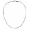 Evolution Group Perlový náhrdelník z pravých riečnych perál biely 22006.1