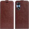 Peňaženkové kožené puzdro R64 Texture na Oppo A58 5G - Hnedá Peňaženkové kožené puzdro R64 Texture na Oppo A58 5G - Hnedá