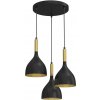 Luminex | Luster na lanku NOAK 3xE27/15W/230V čierna/zlatá | LU3892 Luminex | Luster na lanku NOAK 3xE27/15W/230V čierna/zlatá | LU3892