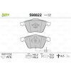 Sada brzdových platničiek kotúčovej brzdy Valeo 598822 Sada brzdových platničiek kotúčovej brzdy Valeo 598822
