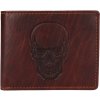 Lagen Pánska kožená peňaženka 266-3701/M lebka - hnedá Lagen Pánska kožená peňaženka 266-3701/M lebka - hnedá