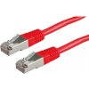 S/FTP Patchkábel 0.5m cat.5e, červený, Cu S/FTP Patchkábel 0.5m cat.5e, červený, Cu
