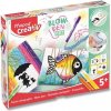 Súprava Maped Creativ Blowpen String´Art fúkacie pero 6 farieb - Súprava Maped Creativ Blowpen String´Art fúkacie pero 6 farieb -
