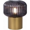 LUCIDE 78595/01/02 JANY Lampička E14 1x40W matná zlatá/mosadz, dymová LUCIDE 78595/01/02 JANY Lampička E14 1x40W matná zlatá/mosadz, dymová