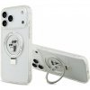 Zadný kryt Karl Lagerfeld Ringstand Karl and Choupette MagSafe pre iPhone 17 Pro Max biely Zadný kryt Karl Lagerfeld Ringstand Karl and Choupette MagSafe pre iPhone 17 Pro Max biely