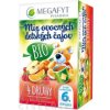MEGAFYT Mix BIO ovocných detských čajov 4 druhy čajov (od ukončeného 6. mesiaca) 20 vrecúšok, 1x38,75 g